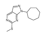 cas no 1044145-56-3 is 1-CYCLOHEPTYL-6-(METHYLTHIO)-1H-PYRAZOLO[3,4-D]PYRIMIDINE