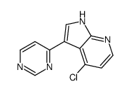 cas no 1048967-37-8 is 4-Chloro-3-(4-pyrimidinyl)-1H-pyrrolo[2,3-b]pyridine