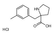 cas no 1049742-05-3 is (S)-2-(3-METHYLBENZYL)PYRROLIDINE-2-CARBOXYLIC ACID HYDROCHLORIDE