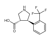 cas no 1049978-59-7 is trans-4-(2-(Trifluoromethyl)phenyl)pyrrolidine-3-carboxylic acid hydrochloride