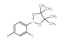 cas no 1050423-91-0 is 2-(2-Fluoro-4-iodophenyl)-4,4,5,5-tetramethyl-1,3,2-dioxaborolane