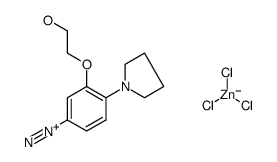 cas no 105185-95-3 is 3-(2-hydroxyethoxy)-4-(pyrrolidin-1-yl)benzenediazonium trichlorozincate(II)