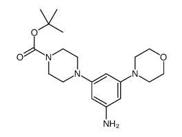 cas no 1051899-49-0 is TERT-BUTYL 4-(3-AMINO-5-MORPHOLINOPHENYL)PIPERAZINE-1-CARBOXYLATE