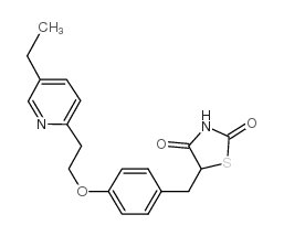 cas no 105355-27-9 is 5-(4-(2-(5-Ethylpyridin-2-yl)ethoxy)benzyl)thiazolidine-2,4-dione