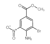 cas no 105655-17-2 is Methyl 4-amino-3-bromo-5-nitrobenzenecarboxylate