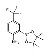 cas no 1058062-64-8 is 2-(4,4,5,5-Tetramethyl-1,3,2-dioxaborolan-2-yl)-_4-(trifluoromethyl)_benzenamine