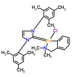 cas no 1058661-78-1 is Chloro[(1,3-dimesitylimidazol-2-ylidene)(N,N-dimethylbenzylamine)palladium(II)]