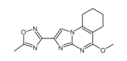 cas no 106073-01-2 is 3-(5-methoxy-6,7,8,9-tetrahydroimidazo[1,2-a]quinazolin-2-yl)-5-methyl-1,2,4-oxadiazole