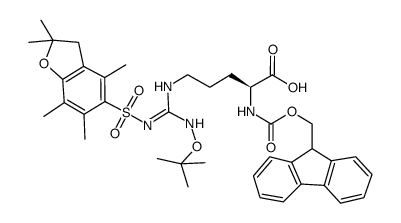 cas no 1060769-55-2 is (S)-Fmoc-2-amino-5-[(N'-Pbf-N''-tert-butoxy)-guanidino]-pentanoic acid