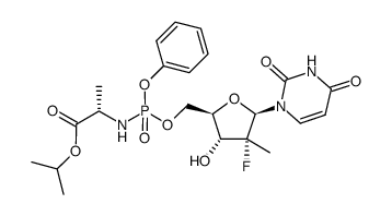 cas no 1064684-44-1 is 5'-O-(isopropyl-L-alanate,phenyl-phosphoramidyl)-2'-deoxy-2'-fluoro-2'-C-methyl-uridine