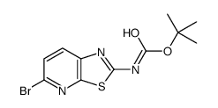 cas no 1067877-78-4 is 2-Methyl-2-propanyl (5-bromo[1,3]thiazolo[5,4-b]pyridin-2-yl)carb amate