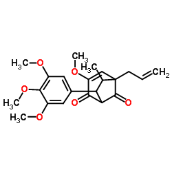 cas no 106894-43-3 is 5-Allyl-3-methoxy-6-methyl-7-(3,4,5-trimethoxyphenyl)bicyclo[3.2.1]oct-3-ene-2,8-dione
