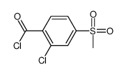 cas no 106904-10-3 is Benzoyl chloride, 2-chloro-4-(methylsulfonyl)-