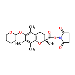cas no 1069137-73-0 is Succinimidyl (2R)-6-(Tetrahydro-2H-pyran-2-yloxy)-2,5,7,8-tetramethylchroman-2-carboxylate
