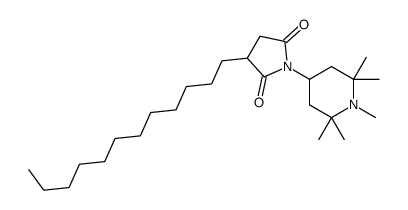 cas no 106917-30-0 is 2-DODECYL-N-(1,2,2,6,6-PENTAMETHYL-4-PIPERIDINYL)SUCCINIMIDE