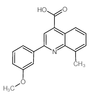 cas no 107027-41-8 is 2-(3-Methoxyphenyl)-8-methylquinoline-4-carboxylic acid