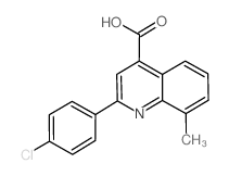 cas no 107027-43-0 is 2-(4-CHLOROPHENYL)-8-METHYLQUINOLINE-4-CARBOXYLICACID