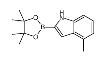 cas no 1072811-23-4 is 4-methyl-2-(4,4,5,5-tetramethyl-1,3,2-dioxaborolan-2-yl)-1H-indole
