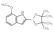 cas no 1072812-69-1 is 7-methoxy-2-(4,4,5,5-tetramethyl-1,3,2-dioxaborolan-2-yl)-1H-indole
