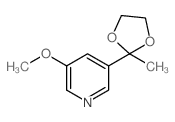cas no 1072933-64-2 is 3-Methoxy-5-(2-methyl-1,3-dioxolan-2-yl)pyridine
