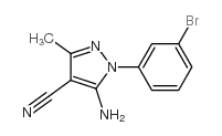 cas no 1072944-89-8 is 5-Amino-1-(3-bromophenyl)-3-methyl-1H-pyrazole-4-carbonitrile