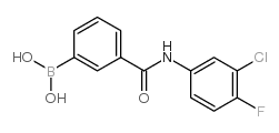 cas no 1072946-04-3 is (3-((3-CHLORO-4-FLUOROPHENYL)CARBAMOYL)PHENYL)BORONIC ACID