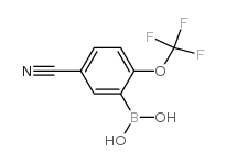 cas no 1072946-64-5 is (5-CYANO-2-(TRIFLUOROMETHOXY)PHENYL)BORONIC ACID