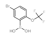 cas no 1072951-56-4 is 5-Bromo-2-trifluoromethoxyphenylboronic acid