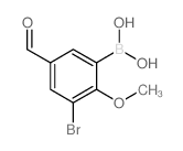 cas no 1072951-80-4 is 3-Bromo-5-formyl-2-methoxyphenylboronic acid