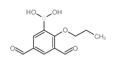 cas no 1072951-92-8 is (3,5-Diformyl-2-propoxyphenyl)boronic acid