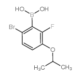 cas no 1072951-99-5 is 6-Bromo-2-fluoro-3-isopropoxyphenylboronic acid