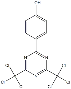 cas no 107319-57-3 is 2-(4-hydroxyphenyl)-4,6-bis(trichloromethyl)-1,3,5-triazine