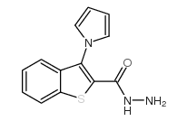 cas no 107363-01-9 is 3-pyrrol-1-yl-1-benzothiophene-2-carbohydrazide