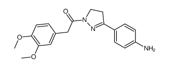 cas no 1076690-12-4 is 1-(3-(4-AMINOPHENYL)-4,5-DIHYDRO-1H-PYRAZOL-1-YL)-2-(3,4-DIMETHOXYPHENYL)ETHANONE