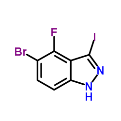 cas no 1082041-88-0 is 5-Bromo-4-fluoro-3-iodo-1H-indazole