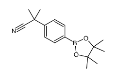 cas no 1082066-30-5 is 2-Methyl-2-[4-(4,4,5,5-tetramethyl-[1,3,2]dioxaborolan-2-yl)-phenyl]-propionitrile