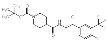 cas no 1082949-99-2 is 1-BOC-4-(2-(4-FLUORO-3-(TRIFLUOROMETHYL)PHENYL)-2-OXOETHYLCARBAMOYL)PIPERIDINE