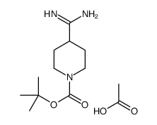 cas no 1082950-23-9 is 1-Piperidinecarboxylic acid, 4-(aminoiminomethyl)-, 1,1-dimethylethyl ester, acetate (1:1)
