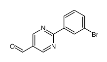cas no 1086393-72-7 is 2-(3-Bromophenyl)pyrimidine-5-carboxaldehye