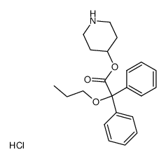 cas no 108640-64-8 is Diphenyl(1-propoxy)essigsaeure-piperid-4'-yl-esterhydrochlorid