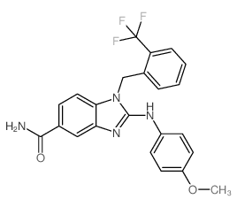 cas no 1092829-79-2 is 2-((4-METHOXYPHENYL)AMINO)-1-(2-(TRIFLUOROMETHYL)BENZYL)-1H-BENZO[D]IMIDAZOLE-5-CARBOXAMIDE