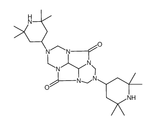 cas no 109423-00-9 is HEXAHYDRO-2,6-BIS(2,2,6,6-TETRAMETHYL-4-PIPERIDINYL)-1H,4H,5H,8H-2,3A,4A,6,7A,8A-HEXAAZACYCLOPENTA[DEF]FLUORENE-4,8-DIONE