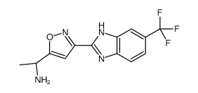 cas no 1095824-22-8 is (R)-1-(3-(6-(TRIFLUOROMETHYL)-1H-BENZO[D]IMIDAZOL-2-YL)ISOXAZOL-5-YL)ETHANAMINE
