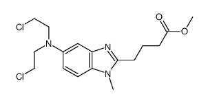 cas no 109882-25-9 is Methyl 4-{5-[bis(2-chloroethyl)amino]-1-methyl-1H-benzimidazol-2- yl}butanoate