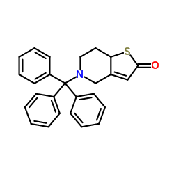 cas no 109904-26-9 is 5,6,7,7a-Tetrahydro-5-(triphenylmethyl)thien[3,2-c]pyridinone