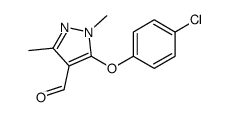 cas no 109925-13-5 is 5-(4-CHLOROPHENOXY)-1,3-DIMETHYL-1H-PYRAZOLE-4-CARBALDEHYDE