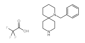 cas no 1100748-69-3 is 1,9-Diazaspiro[5.5]undecane, 1-(phenylmethyl)-, 2,2,2-trifluoroacetate (1:1)