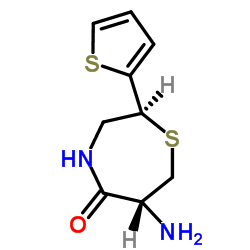 cas no 110221-26-6 is (2S,6R)-6-Amino-2-(2-thienyl)-1,4-thiazepan-5-one