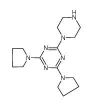 cas no 111668-00-9 is 2-piperazin-1-yl-4,6-dipyrrolidin-1-yl-1,3,5-triazine