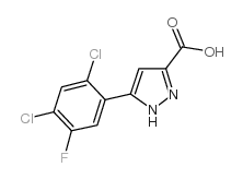 cas no 1119299-75-0 is 5-(2,4-DICHLORO-5-FLUOROPHENYL)-1H-PYRAZOLE-3-CARBOXYLIC ACID